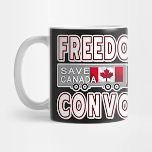 FREEDOM CONVOY TO OTTAWA CANADA JANUARY 29 2022 WHITE LETTERS Mug